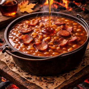 Fêves au lard fumées à l'érable