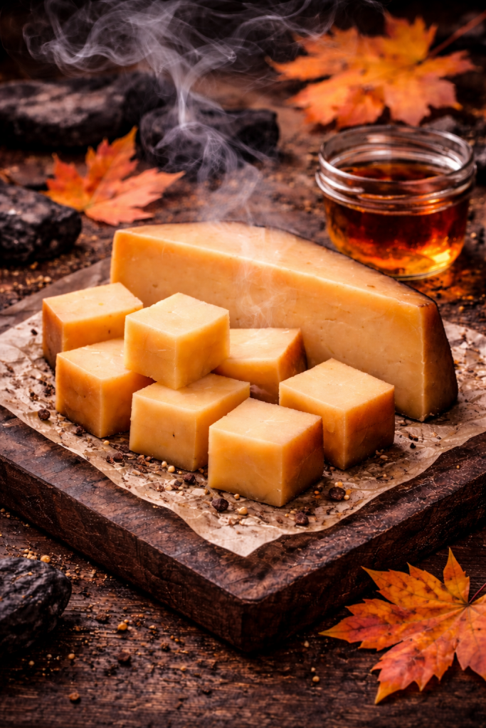 Cheddar vieilli fumé à l'érable