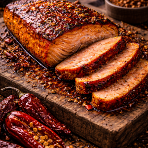 Saumon fumé à chaud au chipotle