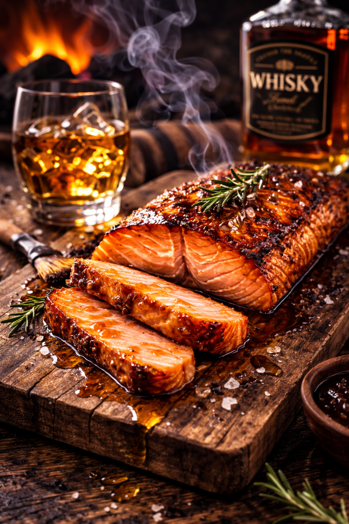 Saumon fumé à chaud au whisky
