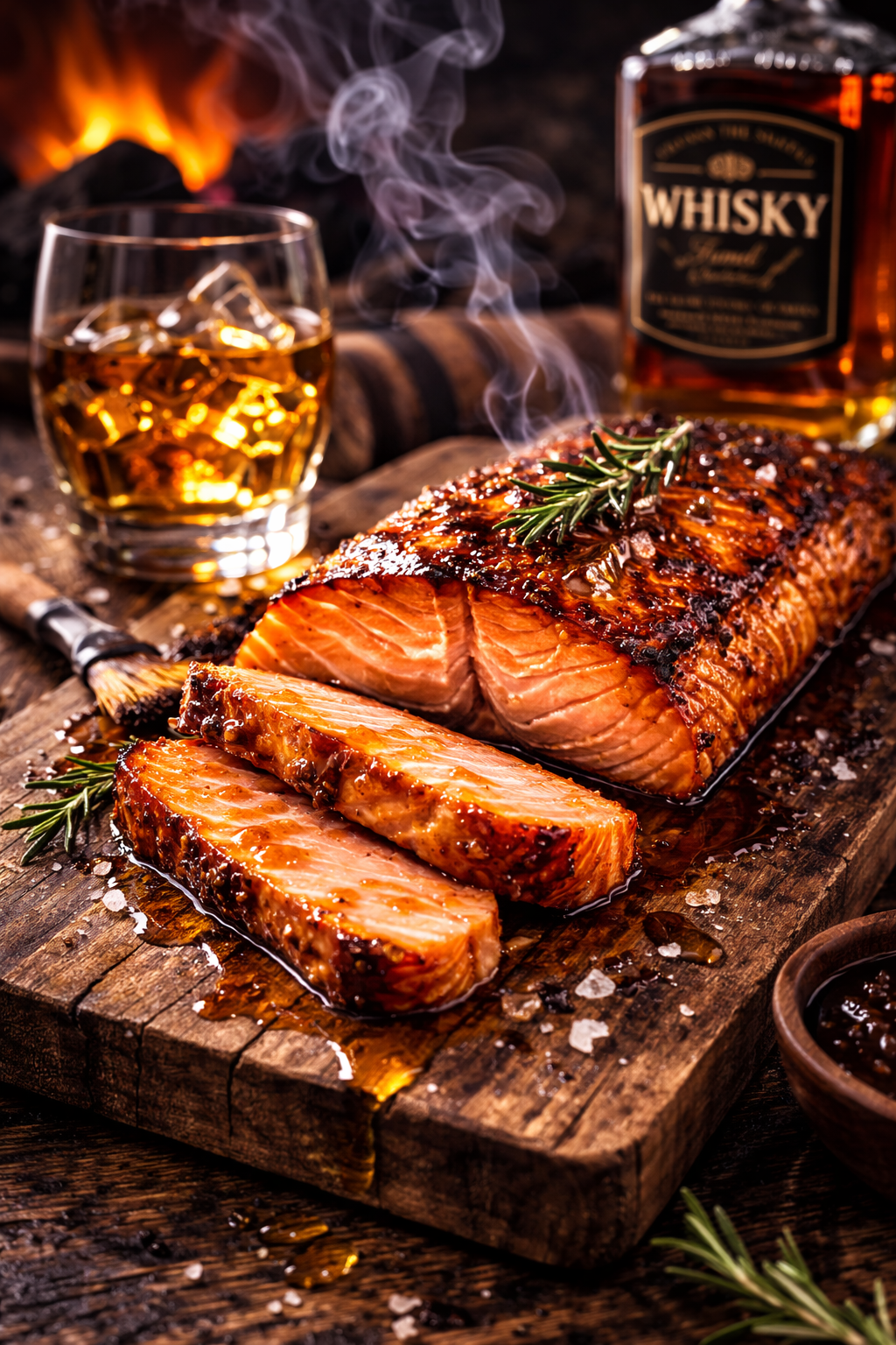 Saumon fumé à chaud au whisky
